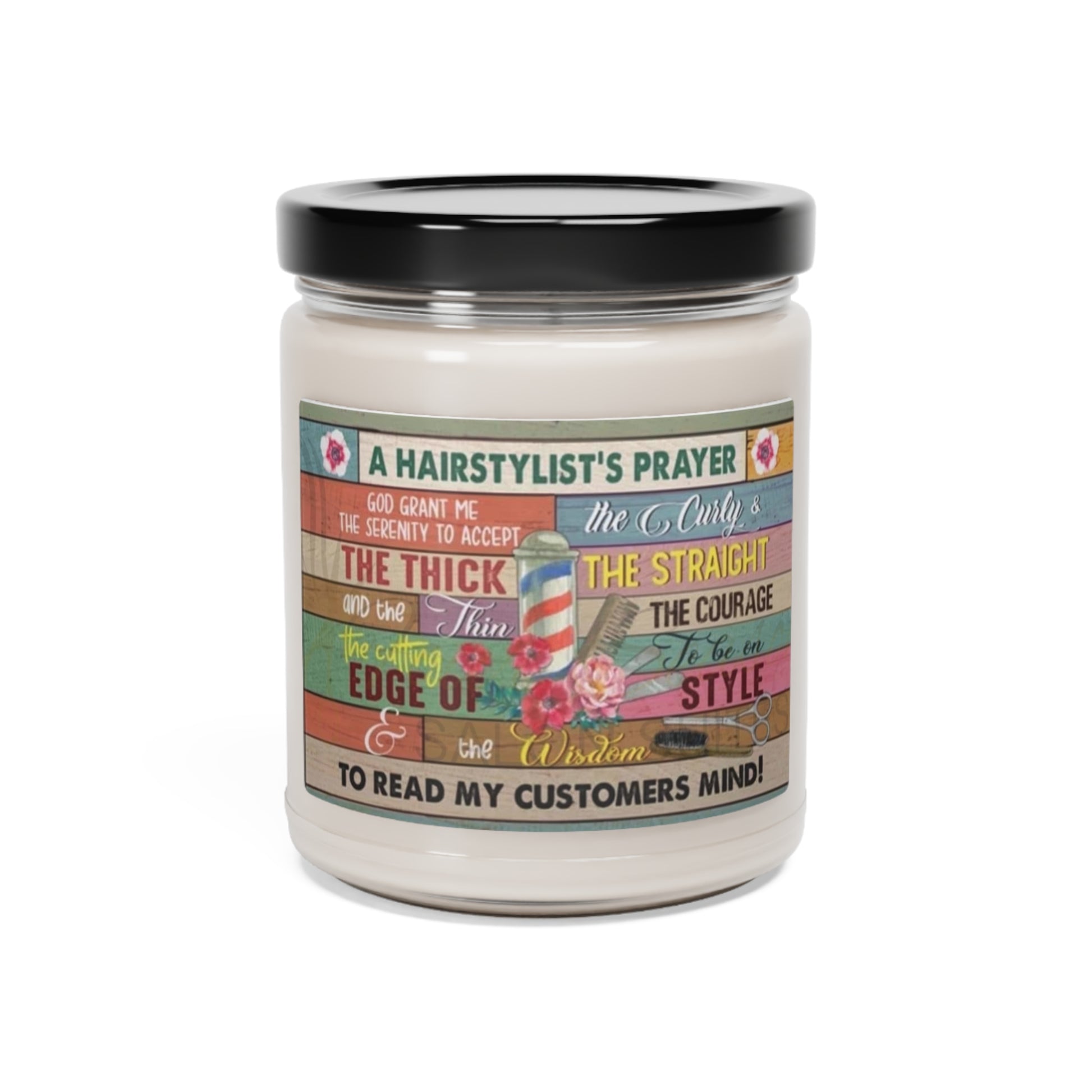 Hair Stylist Prayer Candle | Cosmetology & Stylist Appreciation Gift