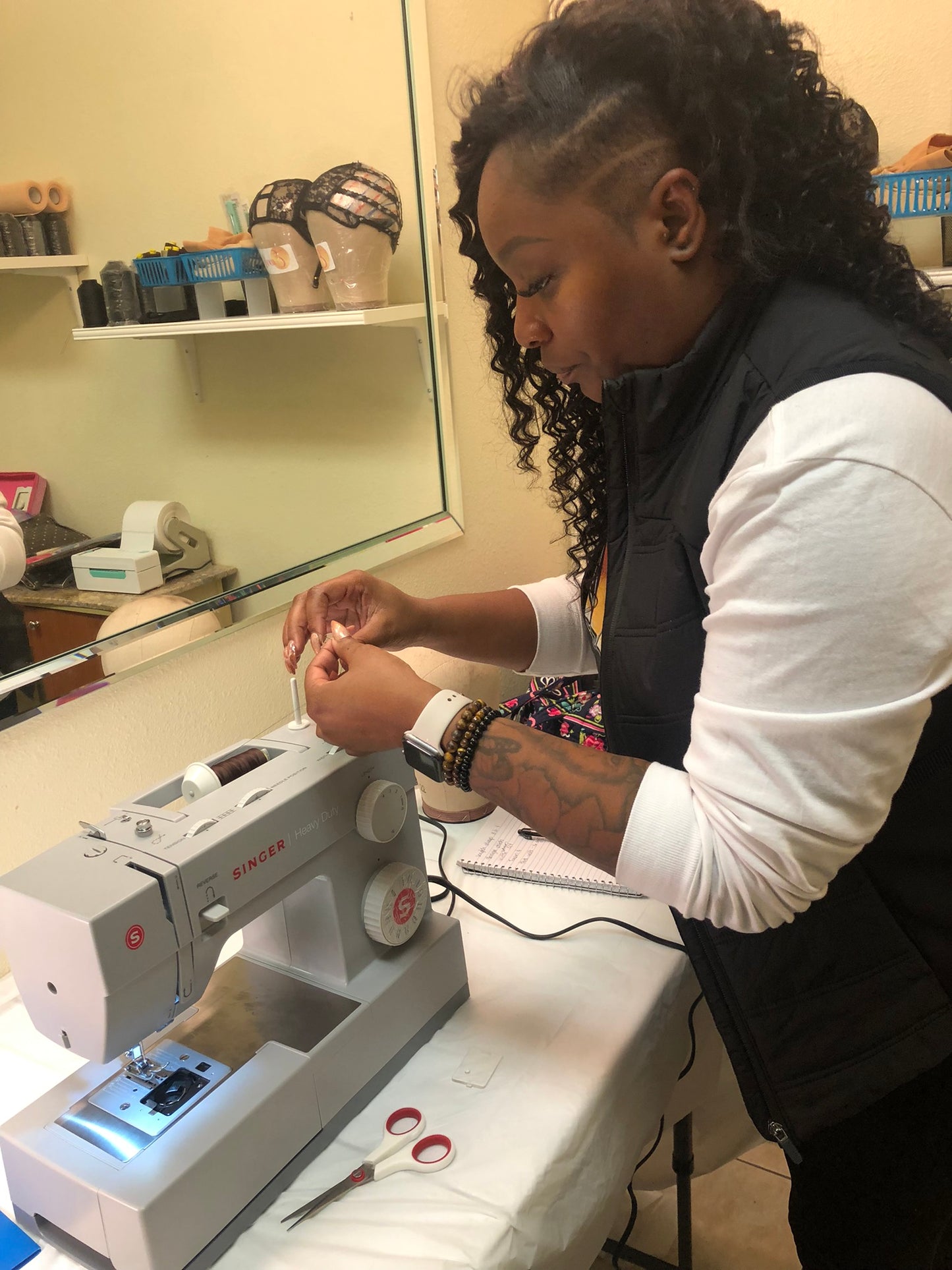 DEPOSIT FOR SEWING MACHINE WIG MAKING AND MEDICAL WIG CERTIFICATION CLASS - Eunices Hair LLC - Medical Wig Solutions