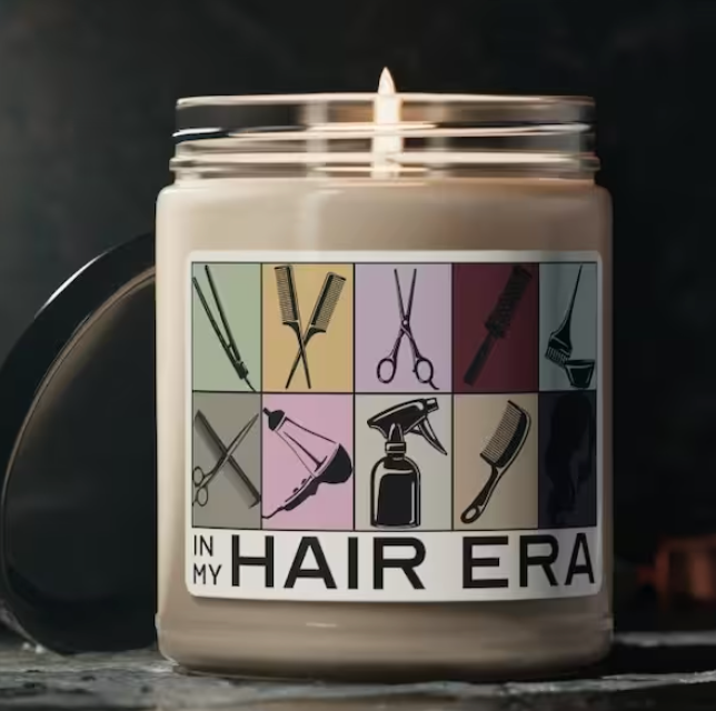Hairstylist Candle - In My Hair Era | Hairdresser Gift