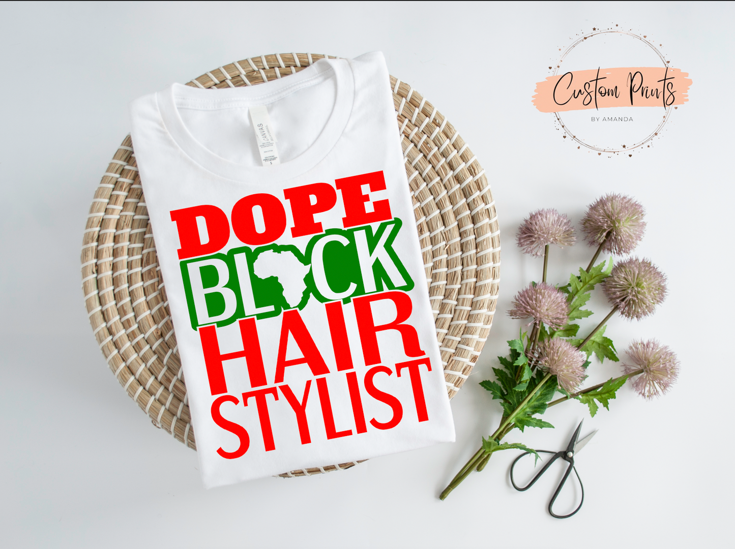 Dope Black Hair Stylist T-Shirt - Eunices Hair LLC - Medical Wig Solutions