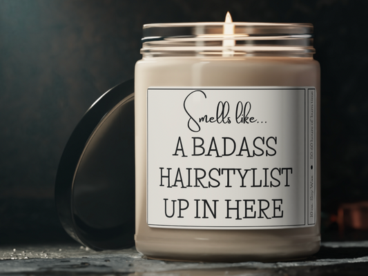 Smells Like.. Candle Hair Candle l Stylist Appreciation Hair Dresser Gift | Cosmetology Gifts, Stylist Appreciation, Cosmetology Graduation Gift