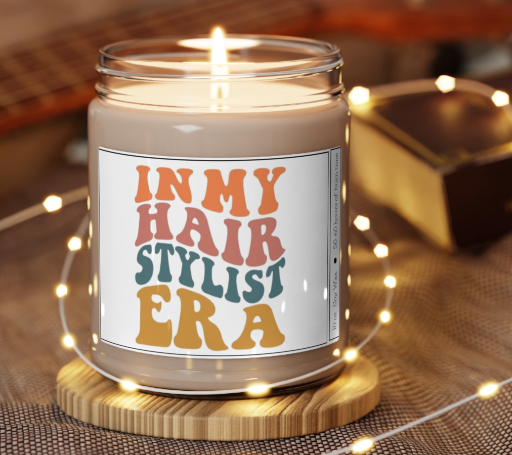 In My Hair Era Candle | Cosmetology & Stylist Appreciation Gift