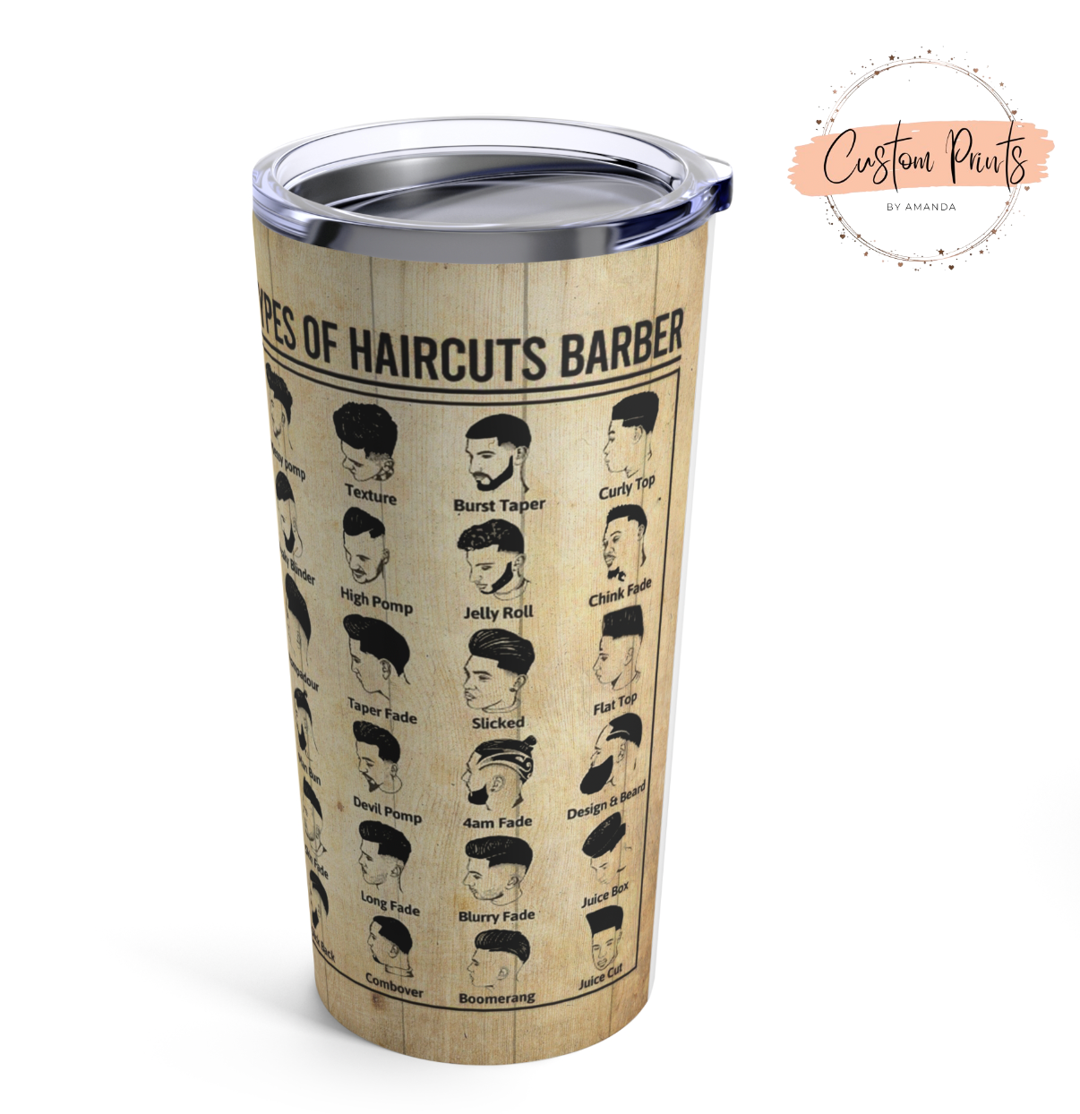 Barber Get Faded Tumbler - Eunices Hair LLC - Medical Wig Solutions