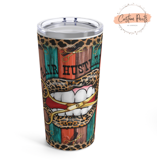 Hair Hustler Lips Tumbler | Barber Gifts | Stylist Drinkware