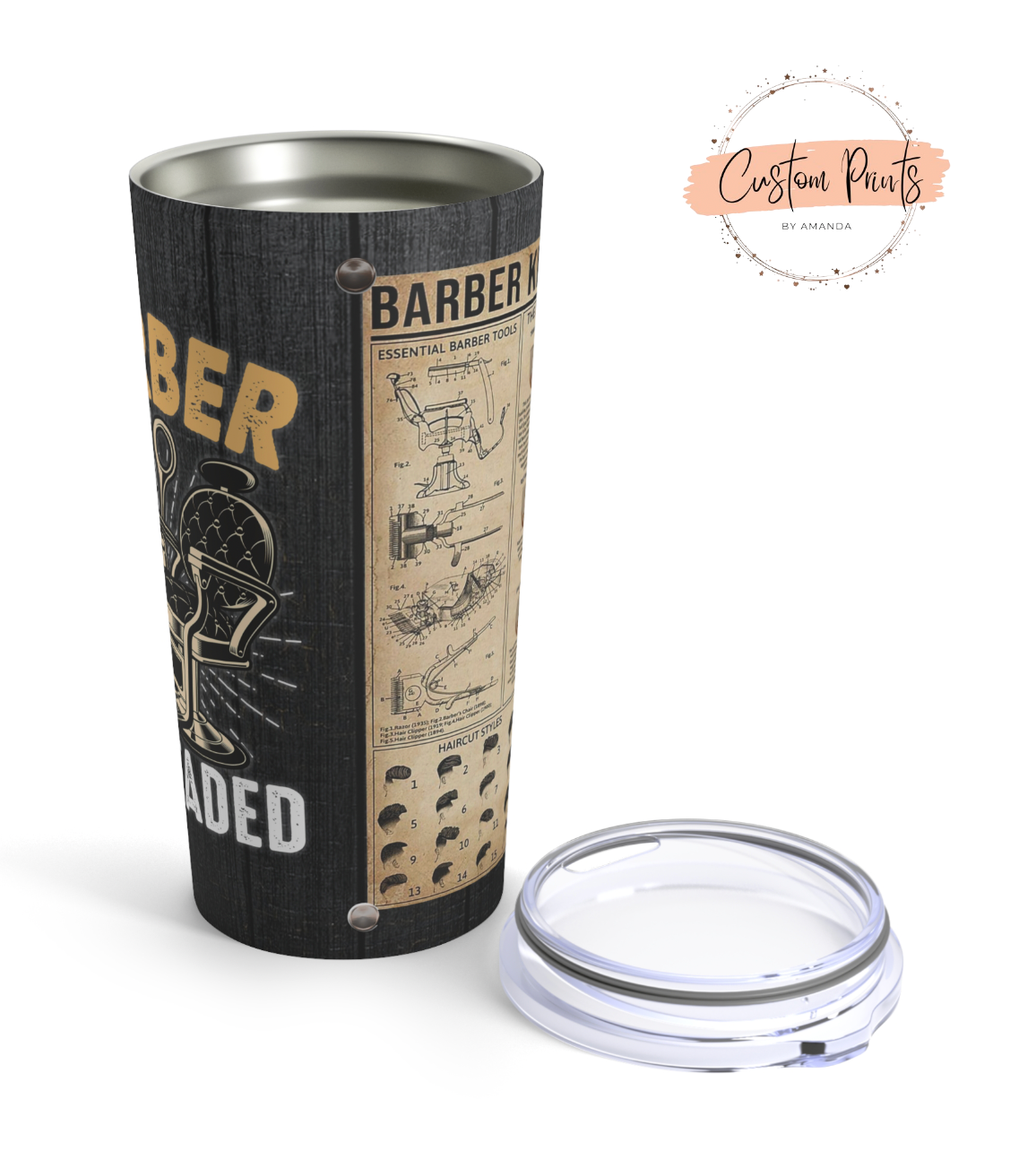 Barber Get Faded Tumbler - Eunices Hair LLC - Medical Wig Solutions