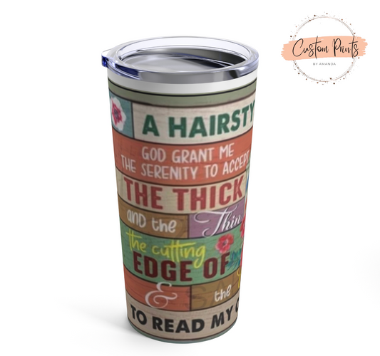 Hairstylist Prayer Tumbler | Cosmetology Gift Idea