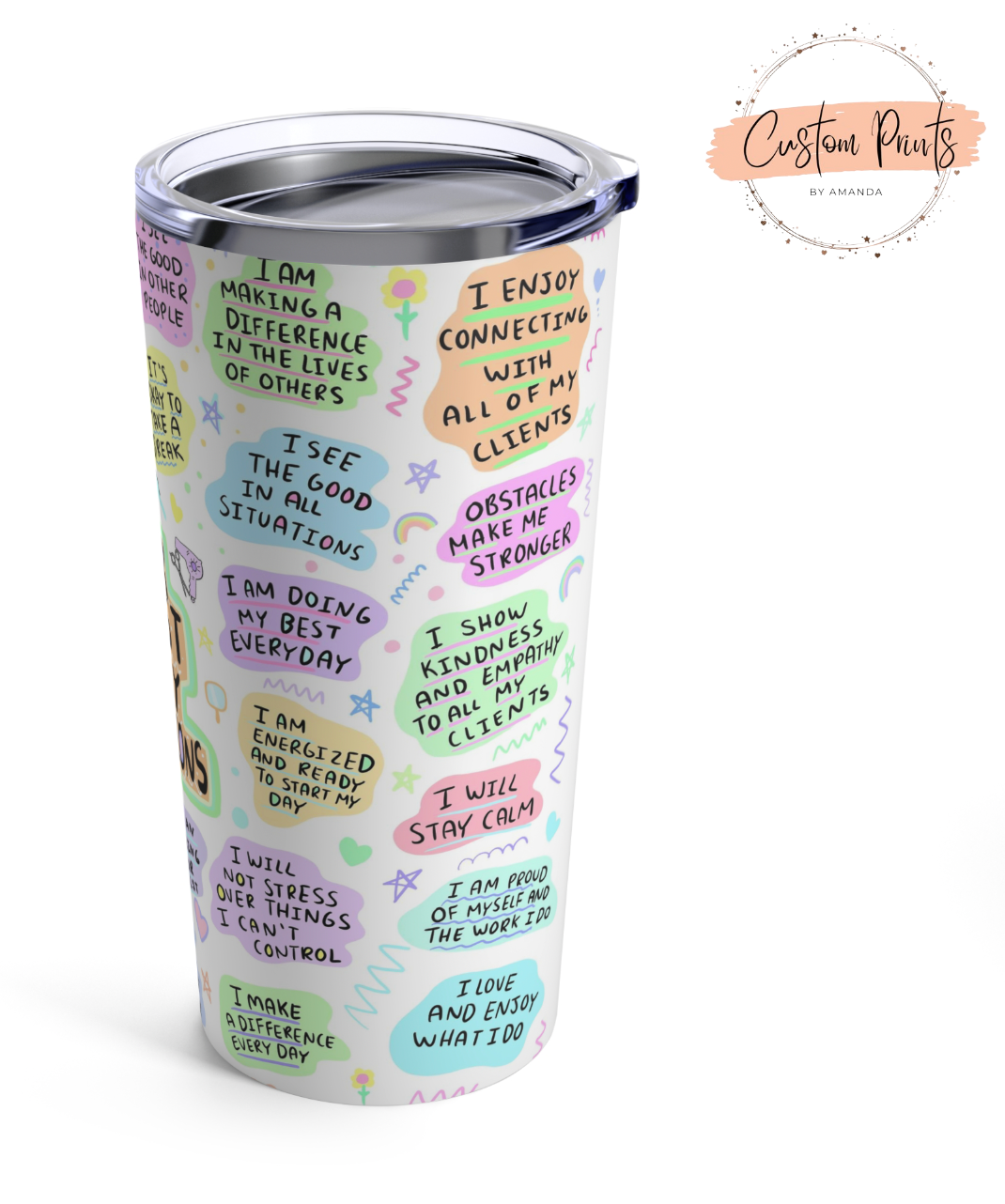 Affirmation Hair Stylist Quote Tumbler | Inspiring Salon Drinkware