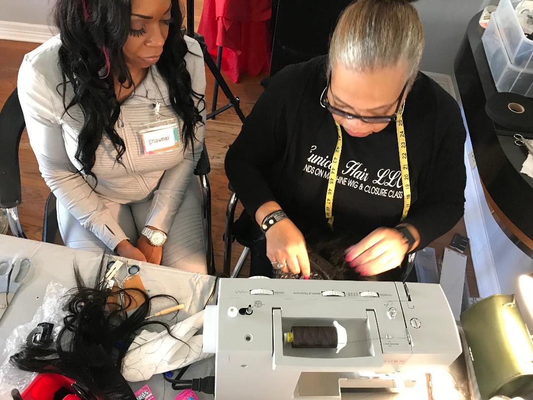 DEPOSIT FOR SEWING MACHINE WIG MAKING AND MEDICAL WIG CERTIFICATION CLASS - Eunices Hair LLC - Medical Wig Solutions