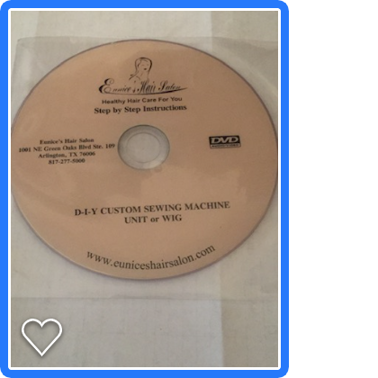 DIY Custom Sewing Machine Unit/Wig DVD with 2 Wig Bases