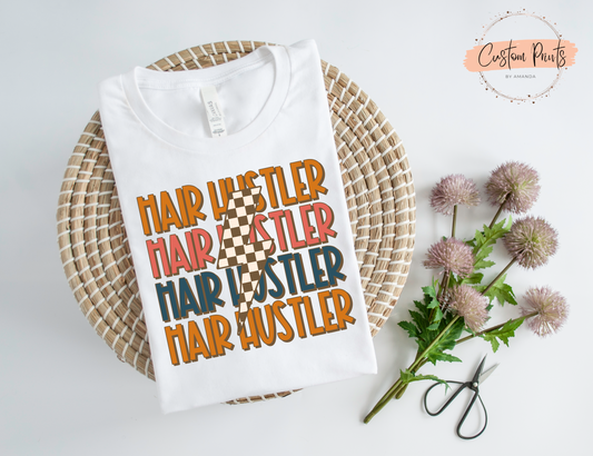 Hair Hustler Retro T-Shirt | Stylish Hairstylist Apparel