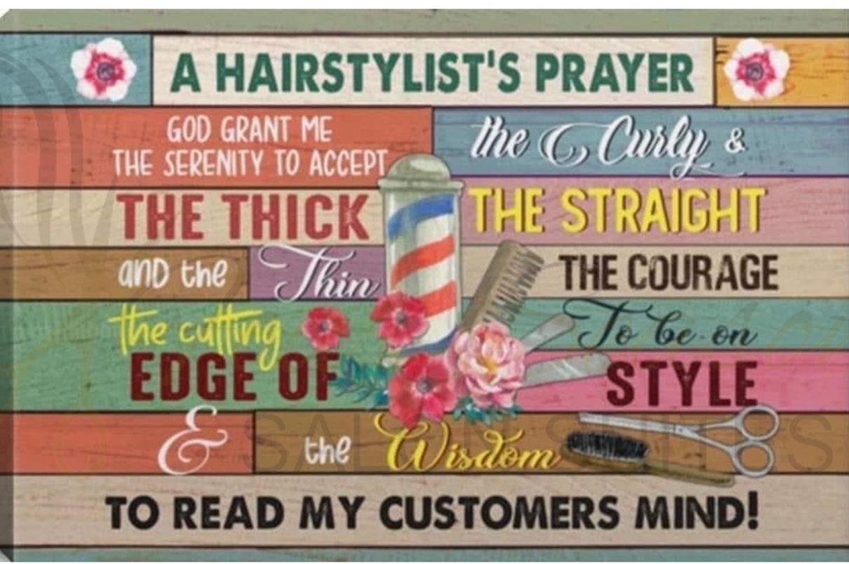 Hairstylist Prayer Tumbler - Eunices Hair LLC - Medical Wig Solutions