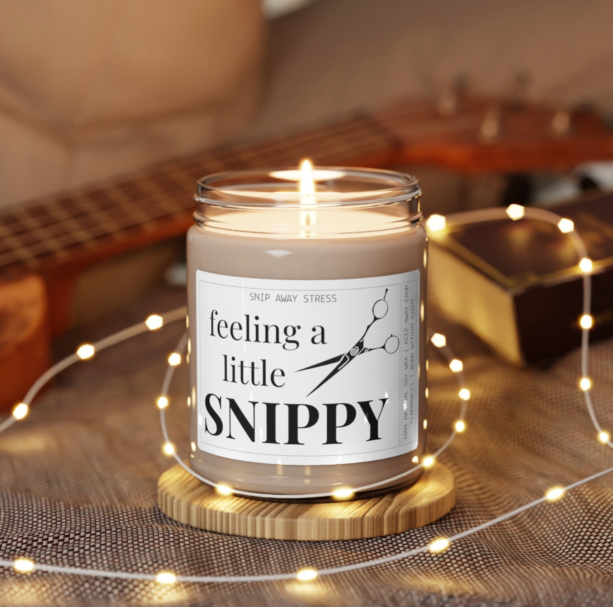 Hairstylist Candle - Feeling a Little Snippy | Hair Dresser Gift, Cosmetology Gifts, Stylist Appreciation, Cosmetology Graduation Gift - Eunices Hair LLC - Medical Wig Solutions