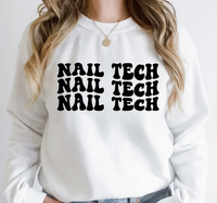 Nail Tech Wavy Letters Shirt